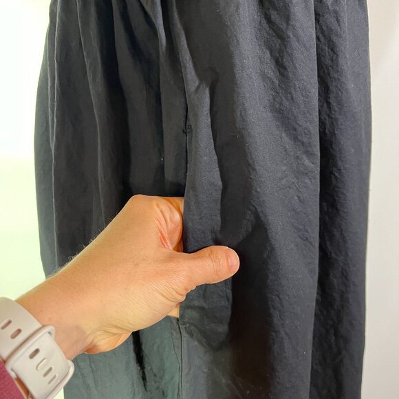 Old Navy XL Fit & Flare Off-The-Shoulder Puff-Sleeve Smocked Cotton-Poplin Dress - Picture 4 of 9